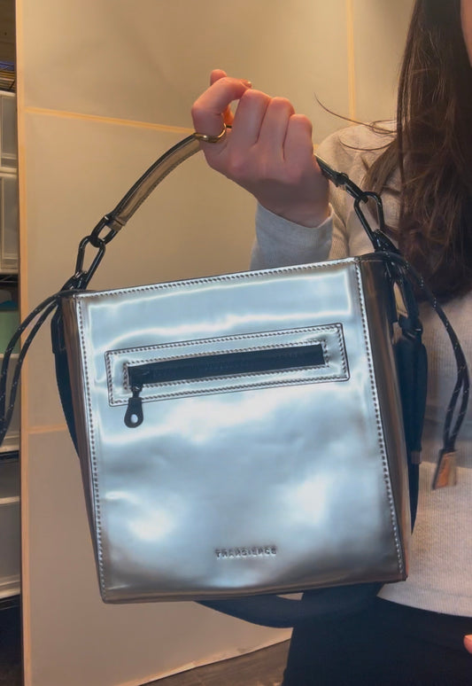 SAMPLE SALE: Bucket Bag - Chrome Leather
