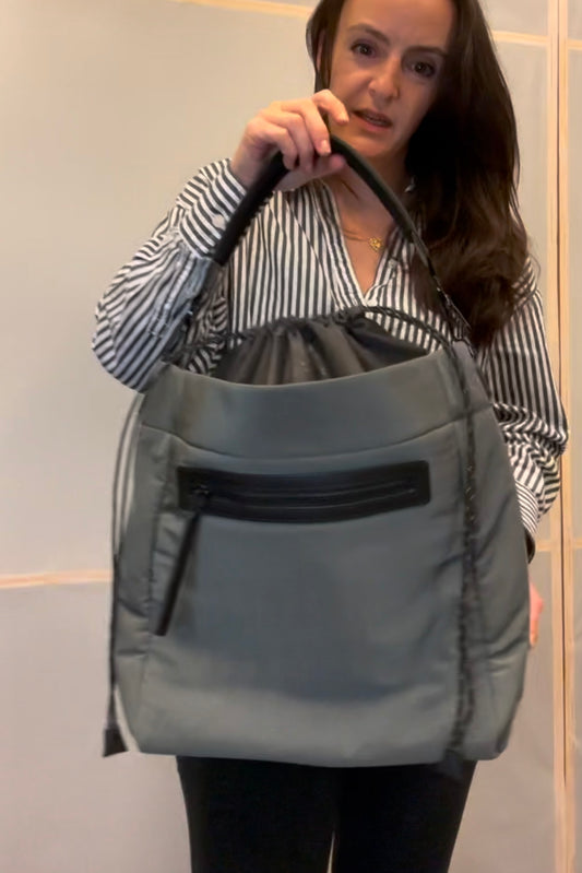 SAMPLE SALE: Medium Swing Bag - moss green