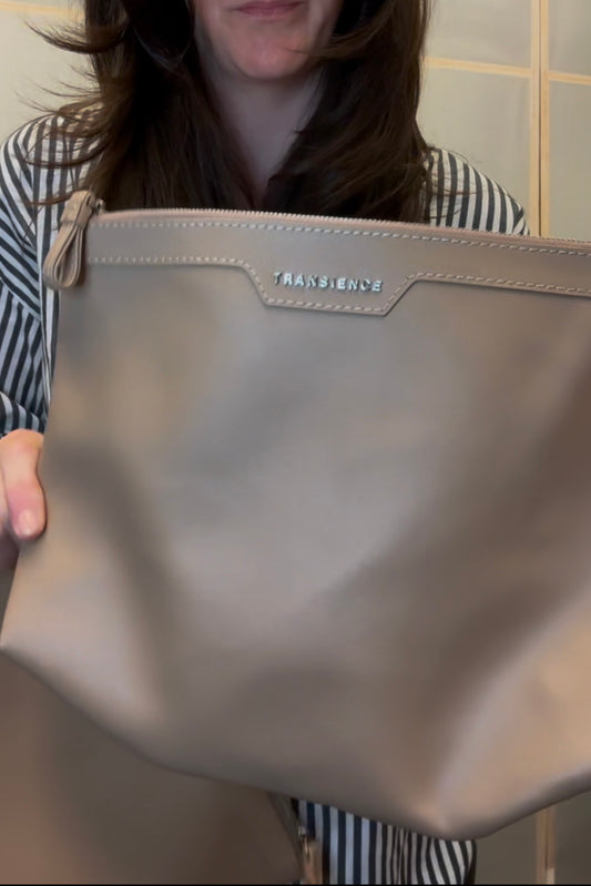 SAMPLE SALE: leather pouch - tan (lighter)