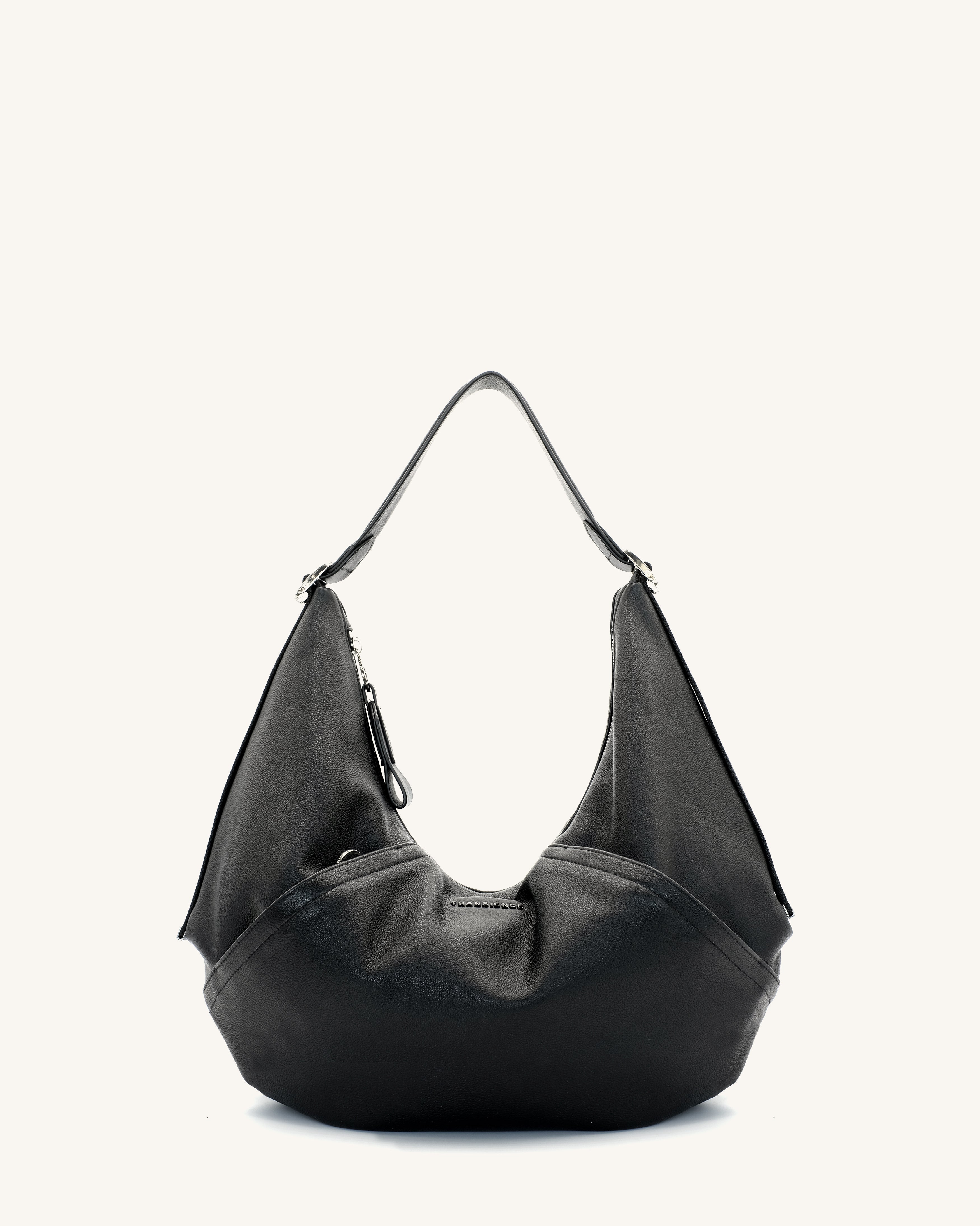 Hammock Bag - Black Pebble Leather – TRANSIENCE