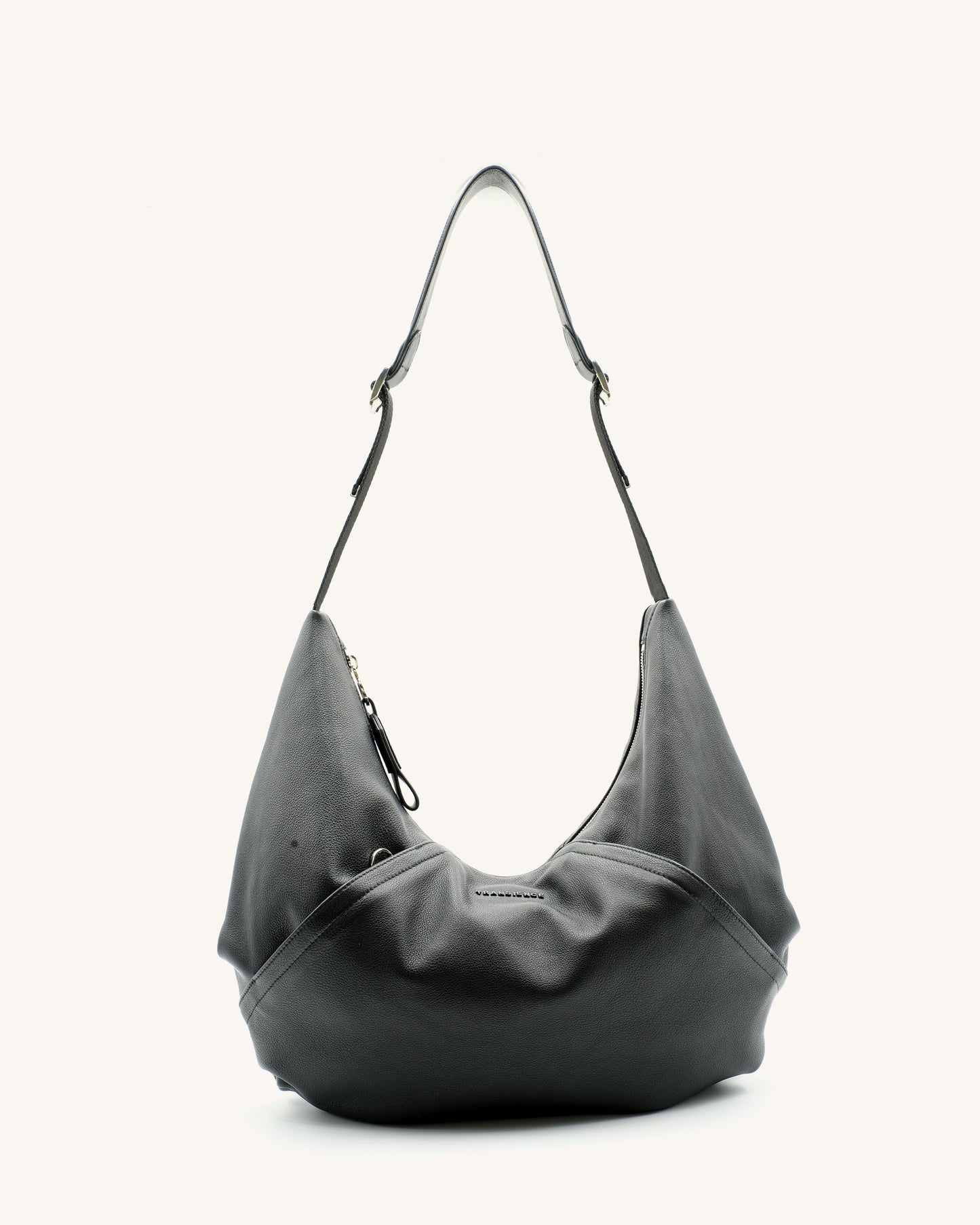 Hammock Bag - Black pebble leather