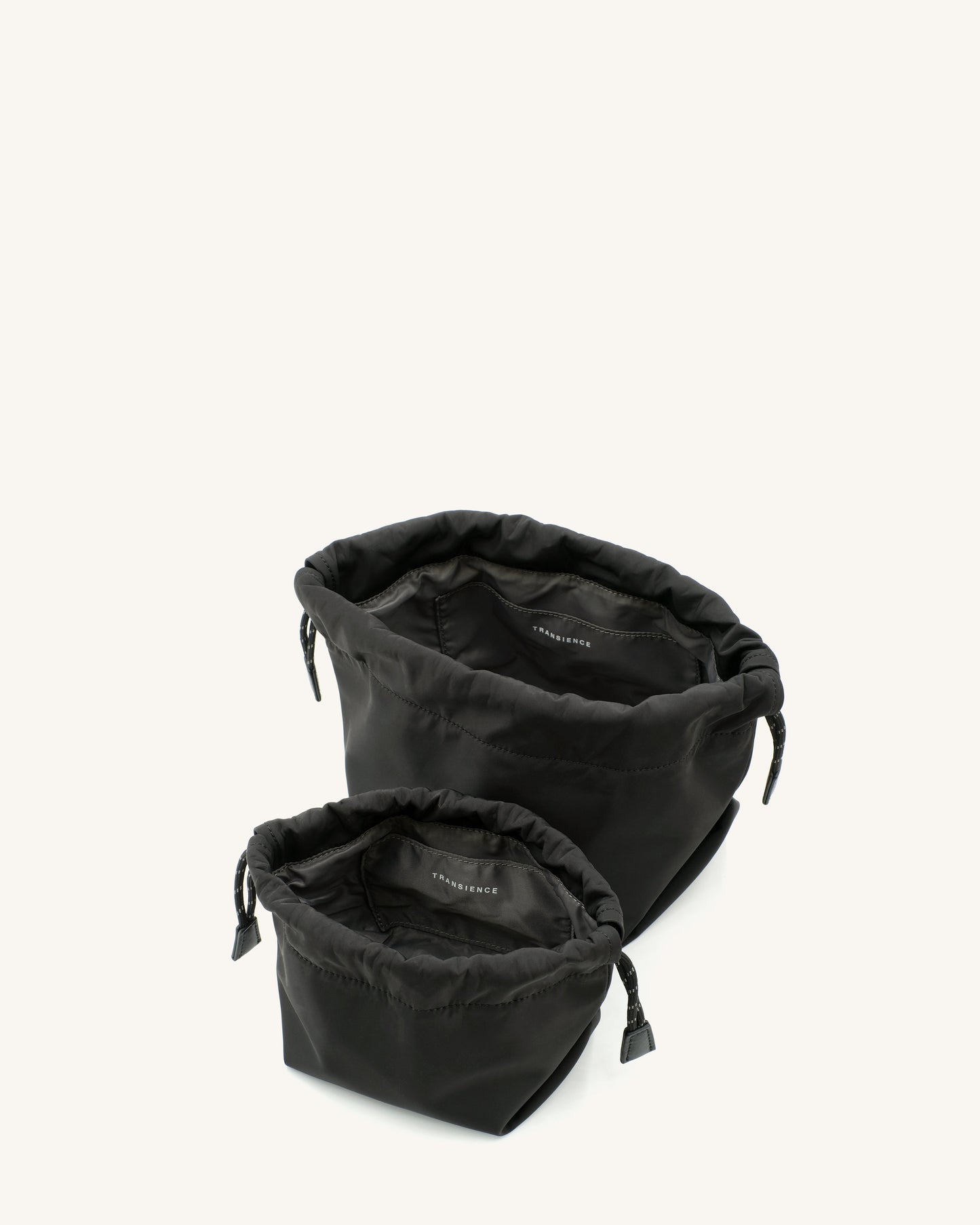 SAMPLE SALE: Drawstring Pouch Set - Black